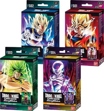 Starter Deck 1-4: Son Goku, Vegeta, Broly and Frieza [Set of 4]
