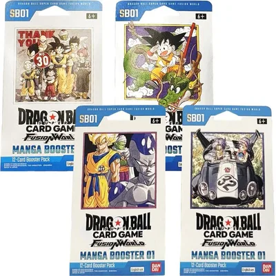Manga Booster 01 Sleeved Booster Packs [Set of 4]