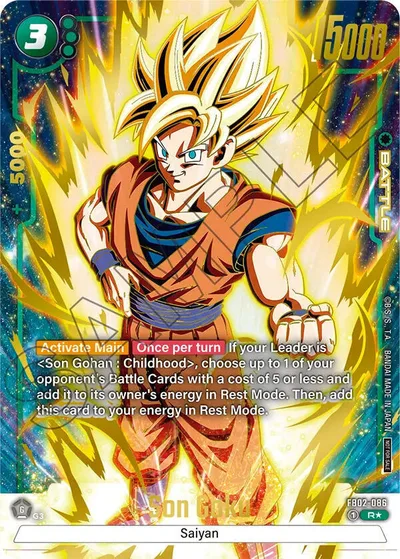 Son Goku - FB02-086 (Championship Pack 01) (Gold)