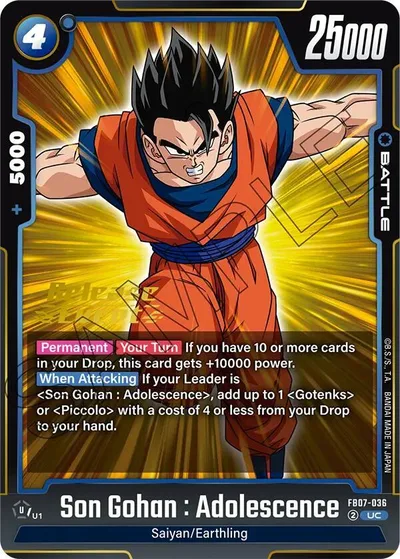 Son Gohan : Adolescence