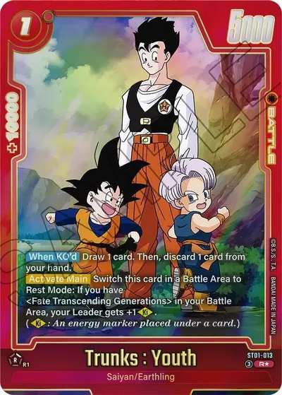 Trunks : Youth - ST01-013 (Alternate Art)
