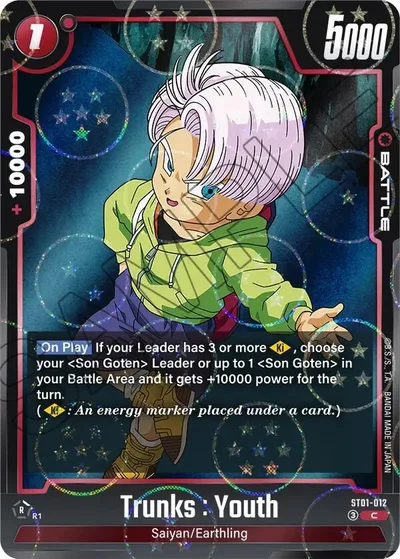 Trunks : Youth - ST01-012 (Dragon Ball Pattern)