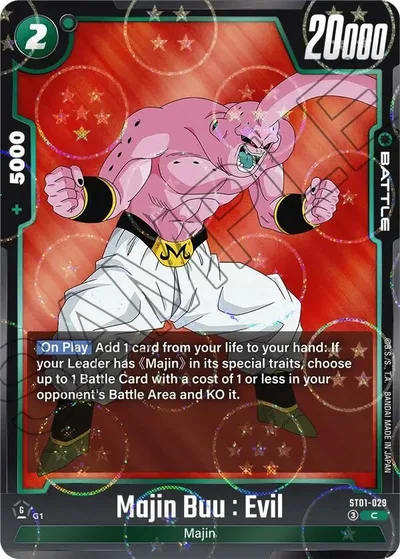 Majin Buu : Evil - ST01-029 (Dragon Ball Pattern)