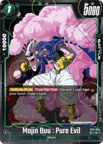 Majin Buu : Pure Evil - ST01-040 (Dragon Ball Pattern)