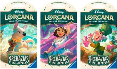 Disney Lorcana: Archazia's Island Sleeved Booster Pack Art Bundle