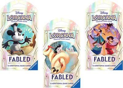 Disney Lorcana: Fabled Sleeved Booster Pack Art Bundle [Set of 3]