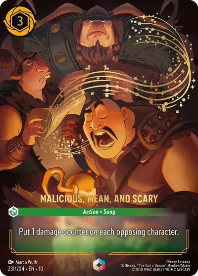 Malicious, Mean, and Scary (Enchanted)