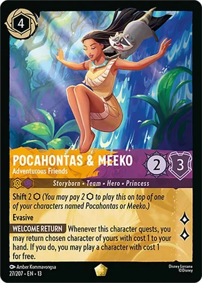 Pocahontas & Meeko - Adventurous Friends