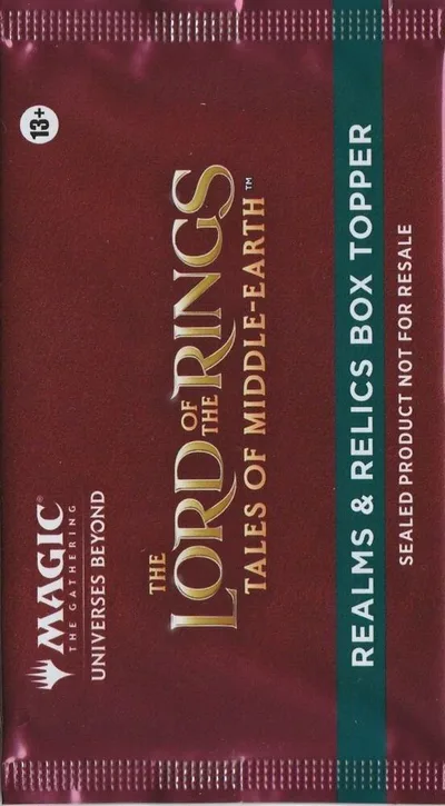 Universes Beyond: The Lord of the Rings: Tales of Middle-earth - Realms & Relics Box Topper Pack