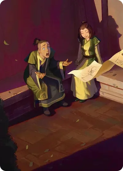 Sokka and Suki Art Card