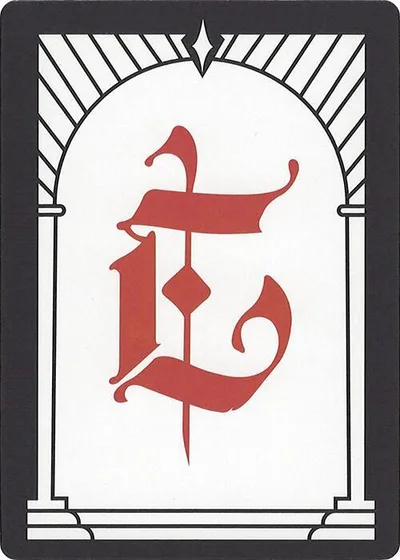Letter Card - E