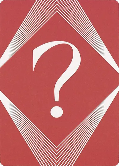 Question Mark Insert Card