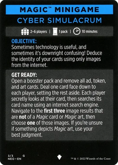 Cyber Simulacrum // Cyber Simulacrum (cont'd)