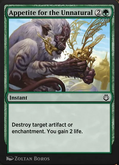 Appetite for the Unnatural