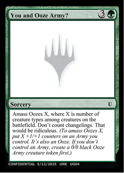 You and Ooze Army?