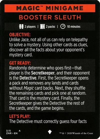 Booster Sleuth // Booster Sleuth (cont'd)