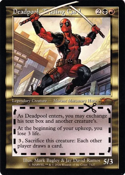 Deadpool, Trading Card