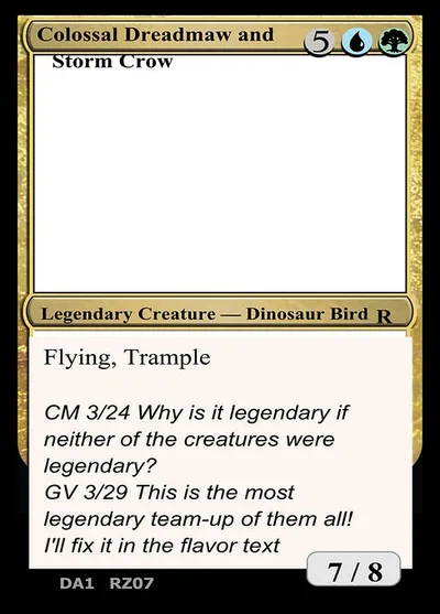 Colossal Dreadmaw and Storm Crow