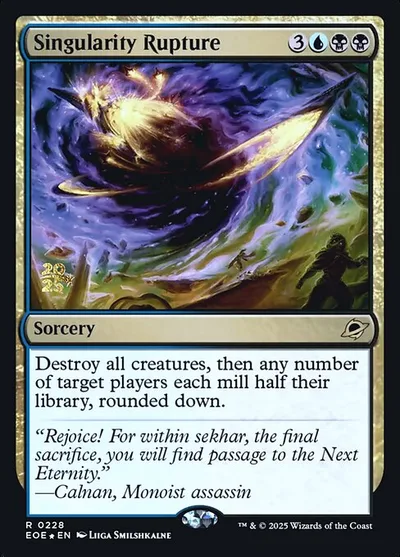 Singularity Rupture