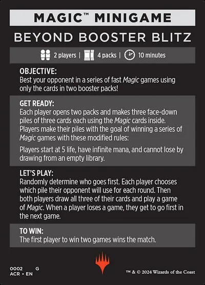 Beyond Booster Blitz