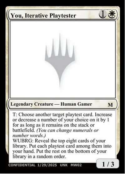 You, Iterative Playtester