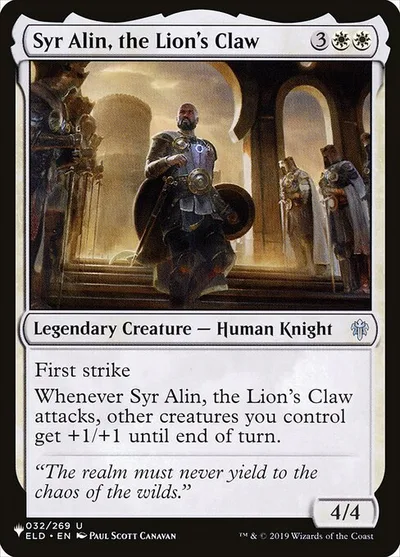 Syr Alin, the Lion's Claw