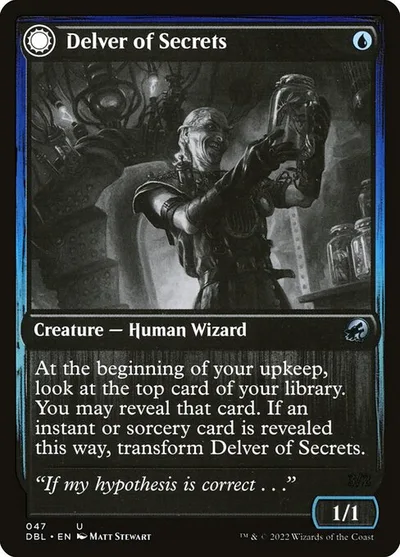 Delver of Secrets // Insectile Aberration
