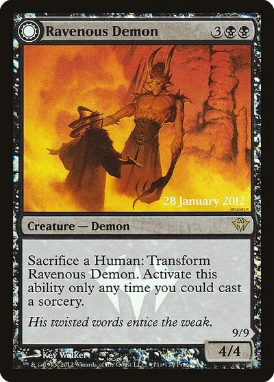Ravenous Demon // Archdemon of Greed