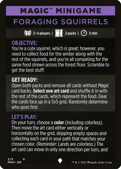Foraging Squirrels // Foraging Squirrels (cont'd)