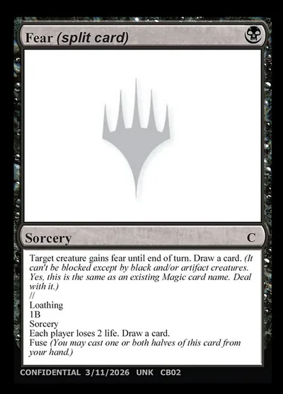 Fear (split card) // Loathing