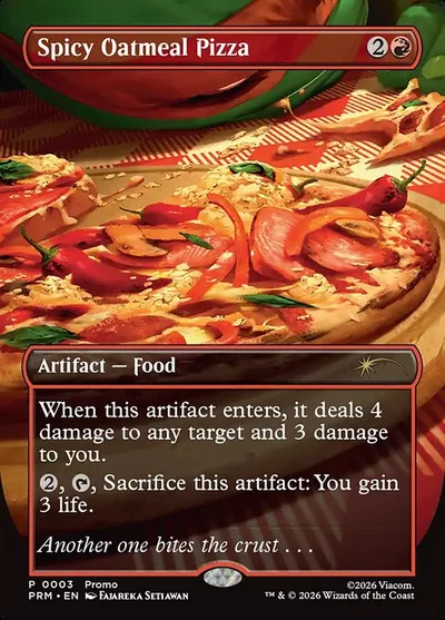 Spicy Oatmeal Pizza