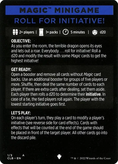 Roll for Initiative // Roll for Initiative (cont'd)