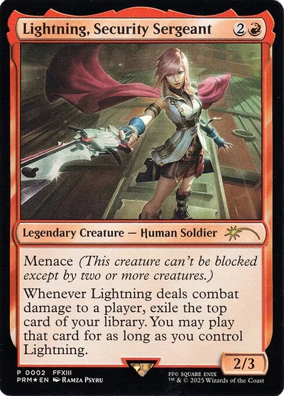 Lightning, Security Sergeant