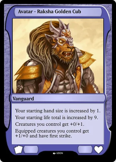 Raksha Golden Cub Avatar
