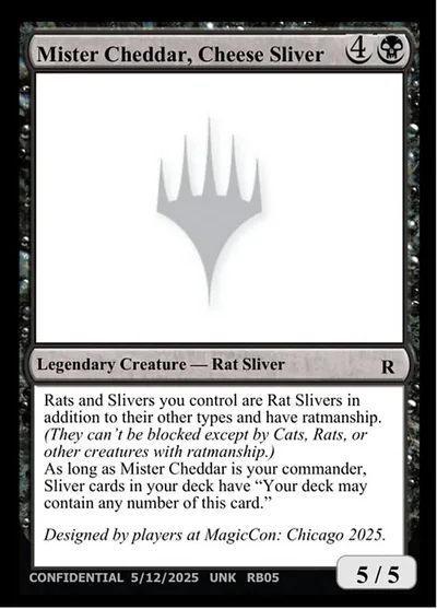 Mister Cheddar, Cheese Sliver