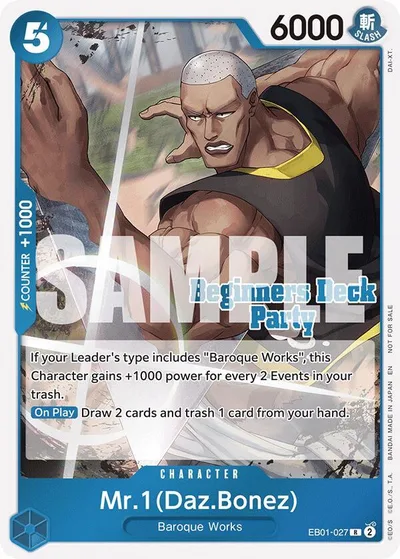 Mr. 1 (Daz.Bonez) (Beginners Deck Party [ST-23] - [ST-28] Participation Pack)
