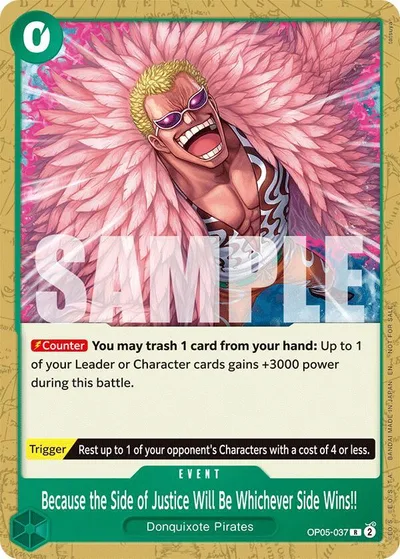 Because the Side of Justice Will Be Whichever Side Wins!! (Tournament Pack 2025 Vol. 4)