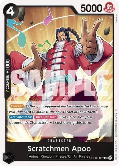 Scratchmen Apoo - OP08-087 (Reprint)