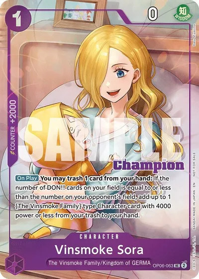 Vinsmoke Sora (CS 25-26 Winner Card Set 2)