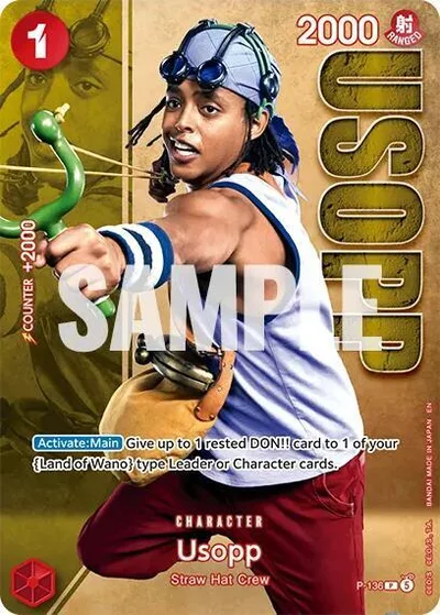Usopp - P-136 (Premium Card Collection -Live Action Edition Vol.2 Straw Hat Crew-)