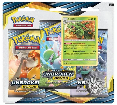 Unbroken Bonds 3 Pack Blister [Sceptile]
