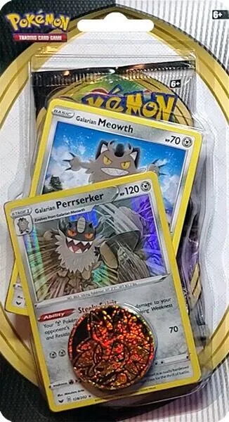Sword & Shield Single Blister Pack [Galarian Meowth & Galarian Perrserker]