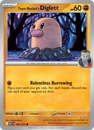 Diglett del Team Rocket