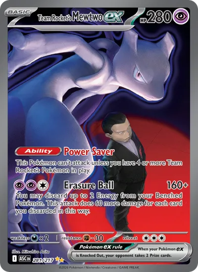 Mewtwo-ex del Team Rocket