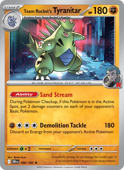 Tyranitar del Team Rocket
