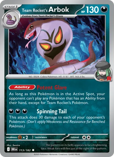 Arbok del Team Rocket