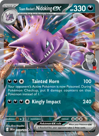 Nidoking ex del Team Rocket