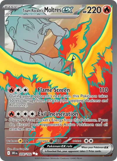 Moltres ex del Team Rocket
