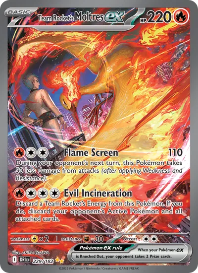 Moltres-ex del Team Rocket