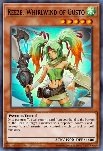 Reeze, Whirlwind of Gusto